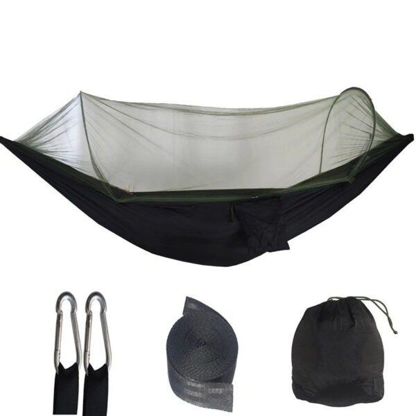 44686bac990e8d4b Outdoor Camping Hammock With Mosquito Net Lightweight Hanging Hammocks High Strength Parachute Fabric Hanging Bed Net 250x120cm