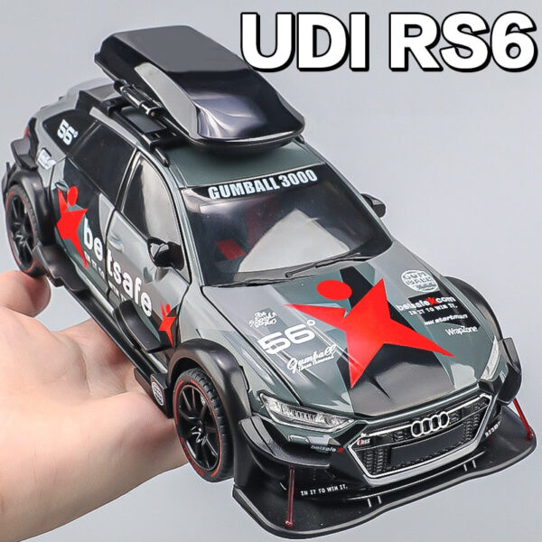 446cd203108e550f 1:24 RS6 Racing Die-Cast Alloy Model Car - Stylish Collector's Item, Perfect Gift for Boyfriend, Display-worthy Collectible