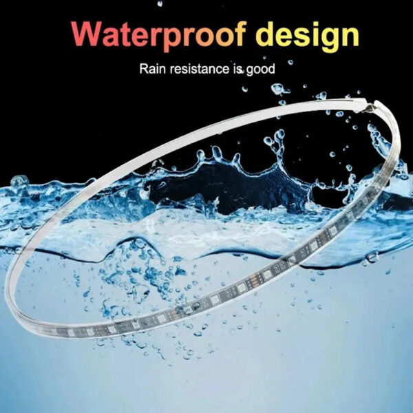 Car Hub Lamp RGB Kit Waterproof LED Strip Light APP/Remote Control Car Wheel Ring Neon Light Strip Colorful Adjustable Hub
