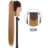 447666aa4ddfa1b2 34inches Synthetic Ponytail Hair Extension Clip in Fake Wig Hairpiece Blonde Wrap Around Pigtail Long Smooth Overhead Pony Tail