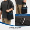 1 LB Propane Tank Storage Bag with Padding, Mini Propane Cylinder Carry Case to Hold 4 Pcs Small Gas Tank, Portable 16 OZ Gas Cylinder Holder with Strap, Bag Only