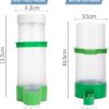 447a463fbd18024d Bird Feeder, Bird Water Dispenser for Cage, XISTEST 2PCS Automatic Bird Water Feeder with 1PCS Food Feeder for Cage Pet Parrot Budgie Lovebirds Cockatiel Automatic Bird Feeder (2pcs 60ml + 1pcs 150ml)