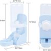 Oncpcare 2Pcs 2Pcs 17oz Water Bottle for Small Animals, Rabbit Water Feeder Water Bowl Bunny Water Dispenser Hanging Automatic Guinea Pig Water Bottle for Cage
