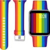 Laffav Compatible with Apple Watch Band 41mm 40mm 38mm iWatch Series 9 & Ultra 2 & SE & Ultra & Series 8/7/6/5/4/3/2/1 for Women Men, Colorful Jellyfish, M/L