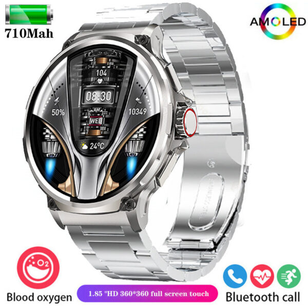 New 1.85-inch ultra smartwatch, GPS track, HD Bluetooth call; 710 mah large battery 400+ dial, suitable for Huawei Xiaomi