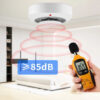44a451e5b80ee17c Ceiling-mounted Smoke Detector Fire Independent Accessory 433M Wireless Alarm 360° All-round Detection