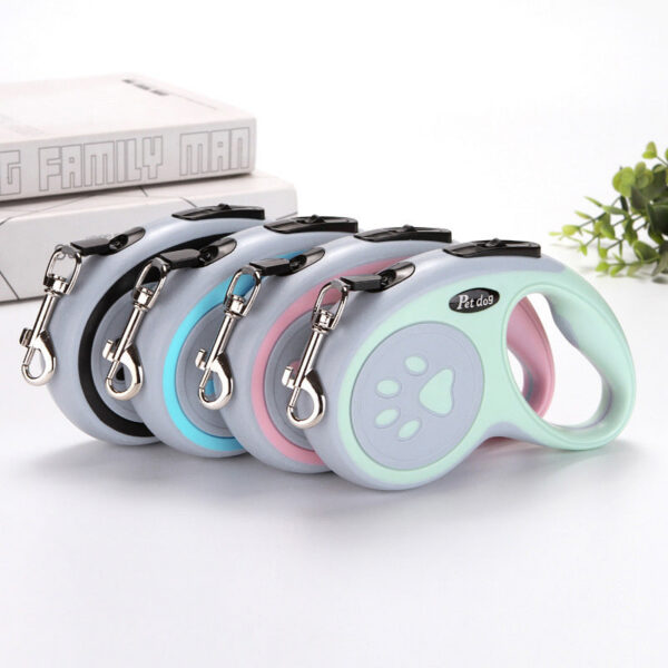 44a7ff0340be7dc3 3m 5m Nylon Dog Leash Automatic Retractable Durable Cat Lead Extending Puppy Walking Running Traction Roulette For Small Dogs