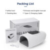 44ac3556274ee674 Wireless Electric Hand Massager Air Compression Hot Compress Palm Acupoint Massager Finger Arthritis Numbness Muscle Relaxation