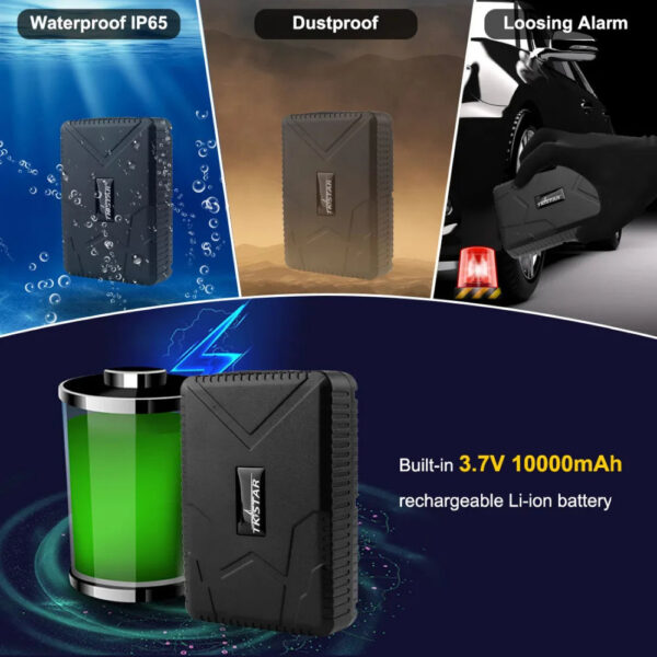 44b176cb6a626165 4G Car GPS Tracker TKSTAR TK915 GPS Locator 10000mAh Magnet Waterproof IP65 GPS Car Tracker Tamper Alert LIFETIME FREE APP