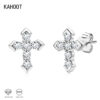44b752431ce5e905 925 Sterling Silver Moissanite Arrow Cross Earrings Trend Fashion Hip-Hop European and American Couples Men and Women