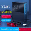 Car Emergency Start Power Supply, Digital Display, Air Pump 3-in -1 All-in-one hine, Multi-function USB Charging Treasure