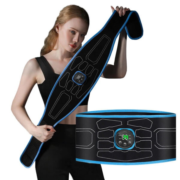 44d417865602d9e5 EMS Abdominal Toning Belt Electric Muscle Stimulation Muscle Toner Portable Fitness Massager Waist Trainer Body Slimming Shaping