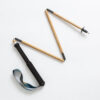 Bamboo Trekking Poles Carbon Fiber Hiking Portable 5-Section Foldable Outdoor Walking Sticks Walk Cane Climbing Equipment