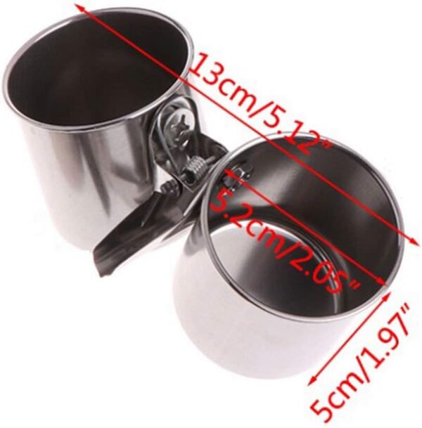 Hypeety Automatic Bird Feeder No Mess Pet Feeder Seed Food Container Perch Cage Accessories for Budgerigar Canary Cockatiel Finch Parakeet