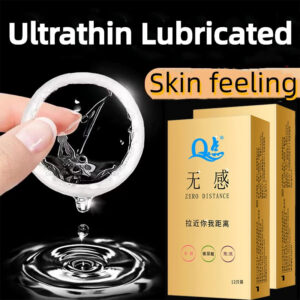 12pcs Super Thin Condoms Large Lubricated Sex Toys Ultrathin Skin Feeling Sex Accessories Zero Distance Penis Sleeves Cock Cover