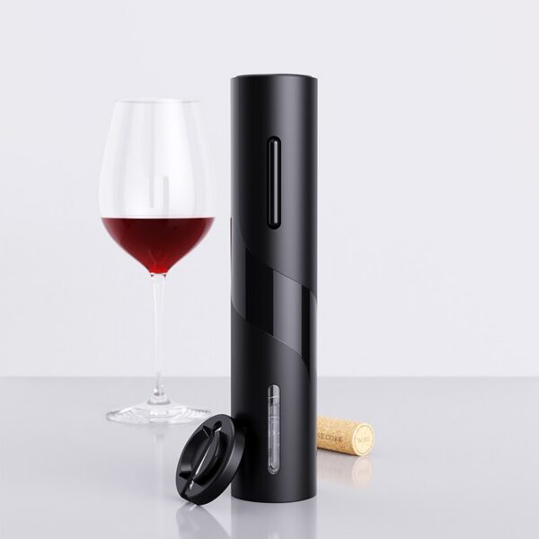 1pc Black Electric Automatic Corkscrew Creative Wine Bottle Opener with USB Charging Suit for Home