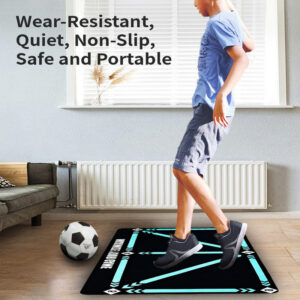 45496dc5b3565865 Football Footstep Mat Mat-Silent Shock Absorption Props Sports Soccer Tool Suitable for Indoor Home Training
