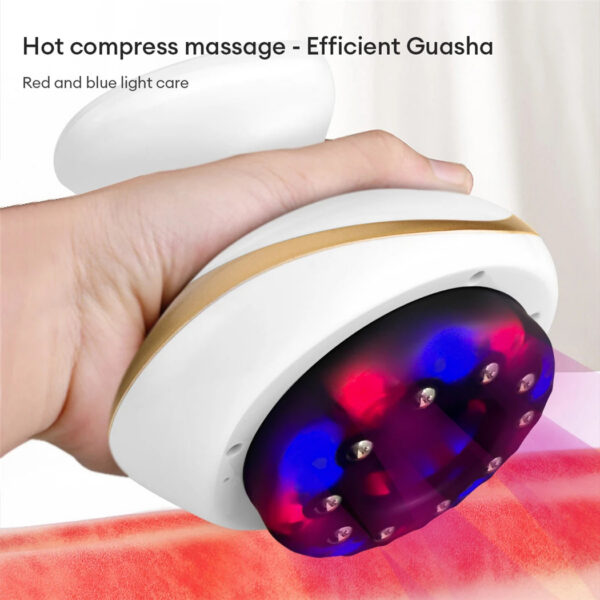Electric EMS Body Massager Cupping Massage with LCD Display Guasha Scraping Vacuum Suction Cup IR Heating Fat Burner Slimming