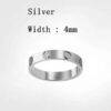 Screw love woman Classic designer jewelry rings for couples Titanium Steel diamond ring Gold Sier Rose Never fade Not allergic 4/5/6mm
