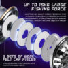 BEARKING CAESAR series 5+1BB stainless steel bearings drive system 5.2:1 fishing reel 15Kg maximum power rotary fishing reel