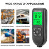 45571f1d4771ce2e Electroplate Metal Tester HW-300 Digital 0-2000um Fe and NFe Probe Car Paint Coating Thickness Gauge
