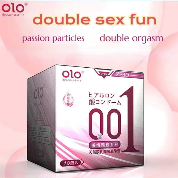 OLO Ultra-thin 001 Large Hyaluronic Acid Durable Delayed Lasting Lasting Sex Condom No Feeling Smooth Surface