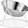45638b2e5c832c10 Yangbaga Raised Cat Food & Water Bowl, 4.96 in High Cat Food Bowl for Indoor Cats, Reduce Neck Burden & Easy to Clean