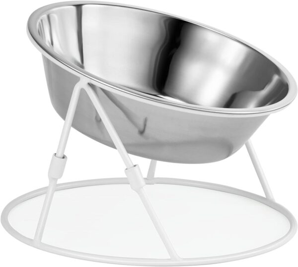 45638b2e5c832c10 Yangbaga Raised Cat Food & Water Bowl, 4.96 in High Cat Food Bowl for Indoor Cats, Reduce Neck Burden & Easy to Clean