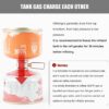 RULLINE Backpacking Fuel Transfer Device Gas Canister Refill Adapter, Portable Outdoor Gas Saver, Camping Canister Vent Valve