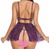 45672a882673551f Avidlove Lingerie for Women Lace Babydoll Mesh Nightwear Chemise Nightie