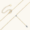 IOGOU Moissanite Y-Shape Necklaces for Women Marquise 3x6mm & 3mm Round Cut Diamond Pendant Sier Accessories Jewelry