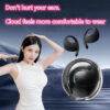 457544bc11d52f9e Small coconut ball lanyard ear-hook wireless Bluetooth headset multi-color touch real-time voice translation device
