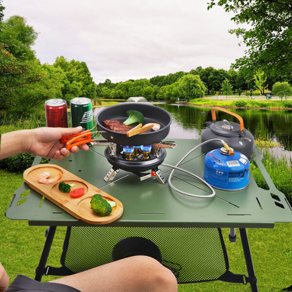 Camping Stove High Pressured Hiking 16000W BRS-201 Windshield Butane Gas Burner With Pizeo Ignition for Traveg