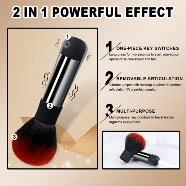 Mini Makeup Brush Vibrators Female G-Spot Clitoris Nipple Stimulator AV Magic Wand Bullet Vibrator Vagin Massager Sex Toys Dildo
