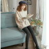 New Winter Keep Warm Thicken Wool Pantyhose for Women High Quality Elasticity Veet Solid Nine Points Women's Tights