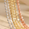 458ffb7bbdc220fb Sterling Sier 2mm Sparkling Diamond Necklace for Women men 40cm - 60cm S Ball Beads Chain fit Pendant DIY Jewelry