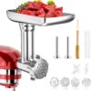 459447f04819d75a Metal Food Grinder Attachments for all KitchenAid chef and Cuisinart Stand Mixers SM-50 Series. Meat Grinders, Sausage Stuff