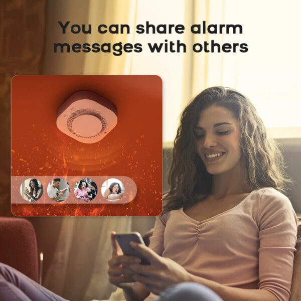 45b8c5c9e9782d8a Tuya ZigBee WiFi Smart Smoke Detector Alarm Sensor Home Security Fire Protection For Home Security System Via Smart Life APP
