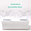 Elevated Cat Bowls with Raised Stand, Pet Food Water Feeder Bowl, 15° Tilted Pet Bowl Stress-Free Suit for Cats Small Dogs