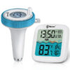 45cd7fbe42cc7060 GEEVON ating Easy Read,Digital Pool Thermometer Wireless with Indoor Temperature Humidity Monitor
