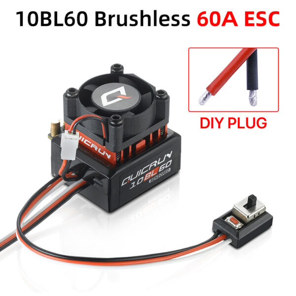45d15ca8e72af121 Hobbywing QUICRUN Sensored 10BL120 120A /10BL60 60A 2-3S Lipo Brushless ESC for 1/10 Car