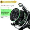45f252cffff5d03e JOSBY Water Resistance Spinning Reel 15KG-20KG Max Drag Gear Ratio 5.2:1 Metal Spool Durable Super Smooth Carp Wheel Coil