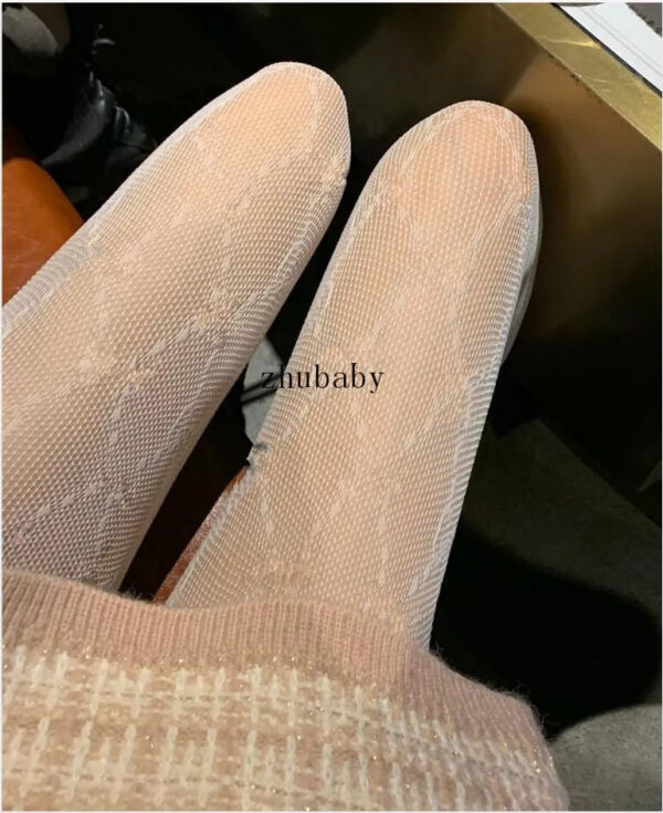 4603273c6262c15e Women Style Pantyhose Wild Thin Sexy Stretch Stockings Letter Pattern Net Mesh leggings For Women7707979