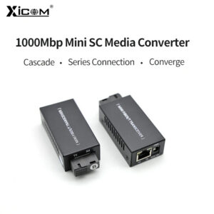 46255c1ab95ff449 1 Pair Gigabit 100/1000M A/B SC Ethernet Fiber Switch Media Converter Rj45 Optic Transceiver 20KM fibra Switch with Power Supply