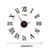 3D Acrylic Digital Roman Numerals Design Mirror Fashion Large Round Wall Clock DIY Self Adhesive Clocks