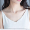 462e3498aae18b28 Modian Gold Color Heart Simple Tiny Fashion Chain Pendant Necklaces Classic Girls 925 Sterling Silver Jewelry For Women Gift