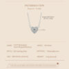 BAMOER Sterling Sier Heart Moissanite Pendant Necklace 0.5CT D Color Brilliant Round Cut Lab Created Diamond for Women