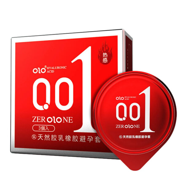 OLO ULTRA THIN CONDOM 0.01 Feeling Penis Sleeve Hyaluronic Acids Rubber Latex Ejaculation Delay Dotted Condoms Intimate Sex Toy