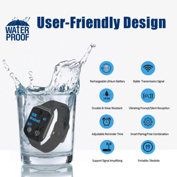464c23215beb8f5d BYHUBYENG Watch Receiver Wireless Calg System Waterproof Rechargeable Waiter Call Restaurant Pager Hookah Cafe Cic