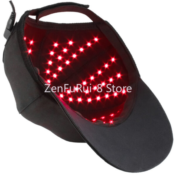 464c47e817fd64ad New Portable Red Lights 670NM And 810Nm Infrared for Loss Helmet Hair Growth highest wavelength red light therapy Hat